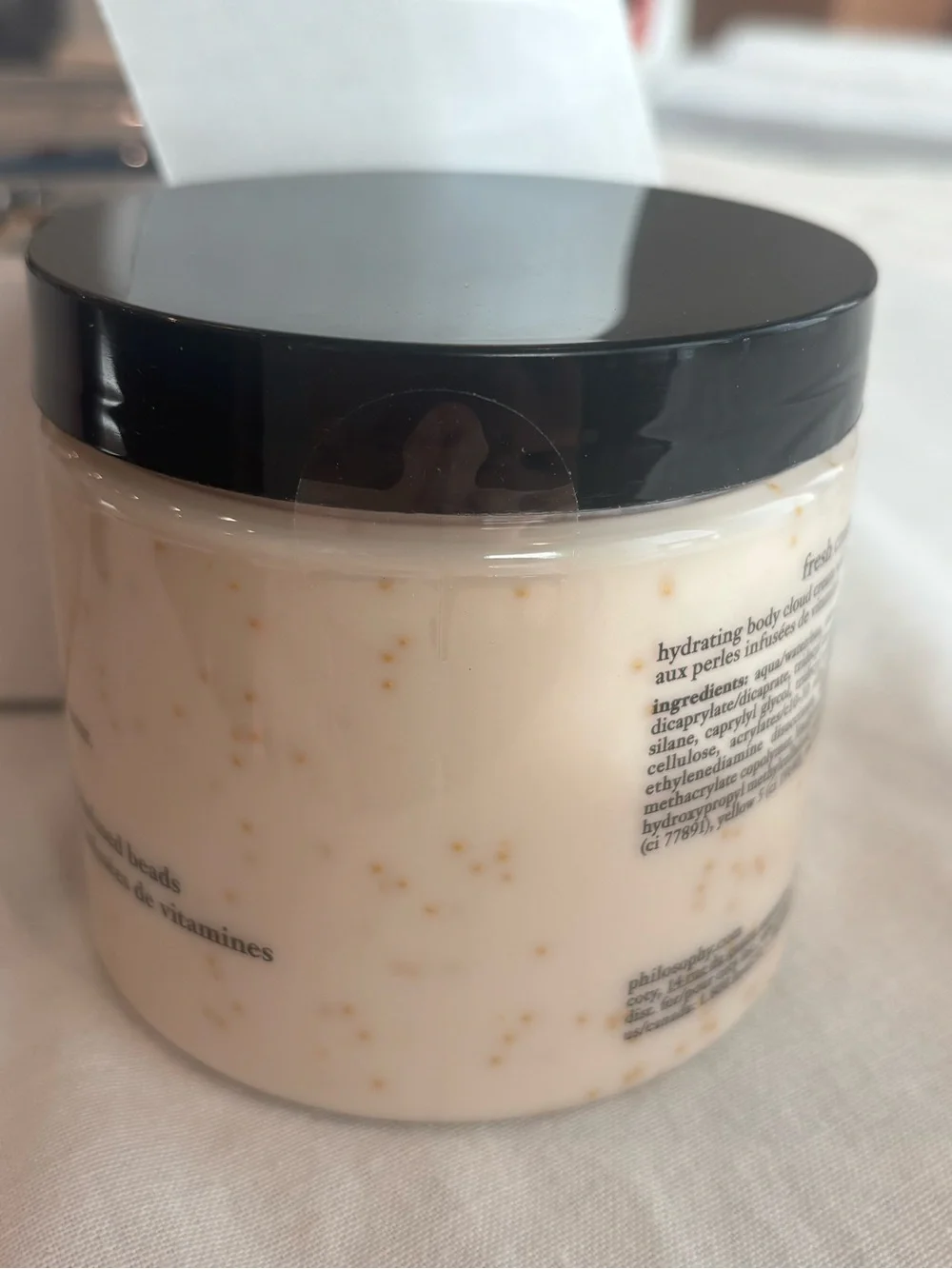 Philosophy Fresh Cream Body Cloud Cream 16 oz Vitamin Beads New Sealed